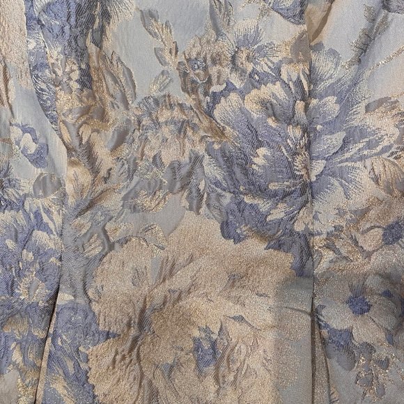 ADRIANNA PAPELL Floral Jacquard Fit And Flare Dress - Picture 2 of 10